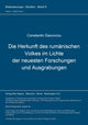 Book cover of: Die Herkunft des rumaenischen Volkes im Lichte der neuesten Forschungen und Ausgrabungen. By: Constantin Daicoviciu