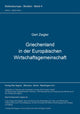 Book cover of: Griechenland in der Europaeischen Wirtschaftsgemeinschaft. By: Gert Ziegler