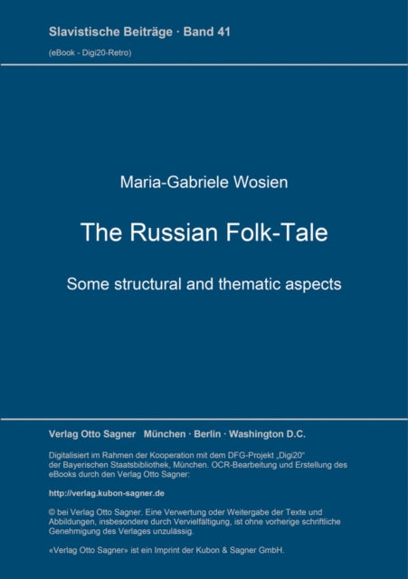 Book cover of: Russian Folk-Tale. By: Maria-Gabriele Wosien