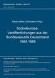 Book cover of: Suedosteuropa-Veroeffentlichungen aus der Bundesrepublik Deutschland 1984-1988