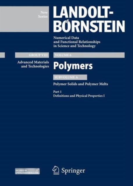 Book cover of: Part 1: Definitions and Physical Properties I. By: Karl-Friedrich Arndt