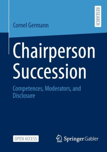 Book cover of: Chairperson Succession. By: Cornel Germann