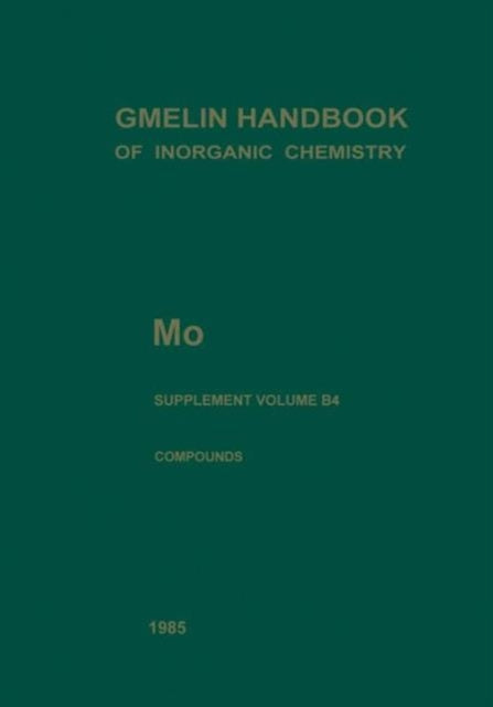 Book cover of: Mo Molybdenum. By: Hartmut Katscher
