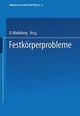 Book cover of: Festkorperprobleme. By: O. Madelung