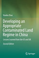 Book cover of: Developing an Appropriate Contaminated Land Regime in China. By: Xiaobo Zhao