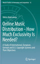 Book cover of: Online Music Distribution - How Much Exclusivity Is Needed?. By: Nikita Malevanny