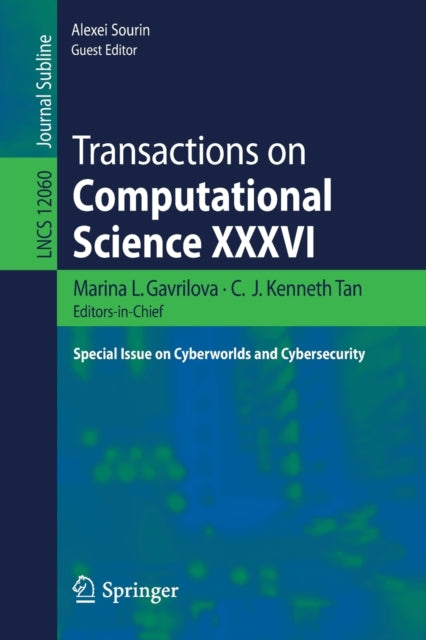 Book cover of: Transactions on Computational Science XXXVI. By: Marina L. Gavrilova