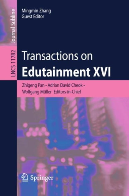 Book cover of: Transactions on Edutainment XVI. By: Zhigeng Pan