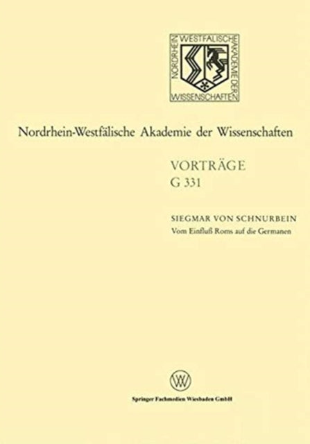 Book cover of: Vom Einflu Roms auf die Germanen. By: Siegmar von Schnurbein