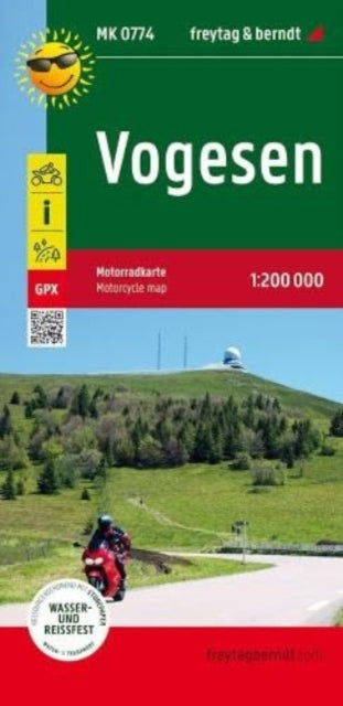 Book cover of: Vogesen, Motorcycle map 1:200.000