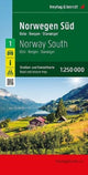 Book cover of: Norway South, Road and Leisure Map