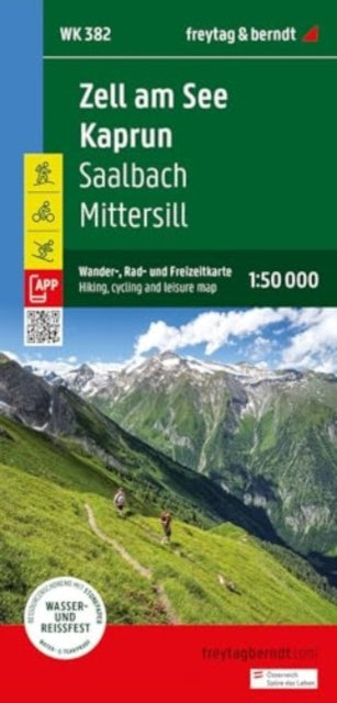 Book cover of: Zell am See -  Kaprun  Hiking, Cycling and Leisure Map
