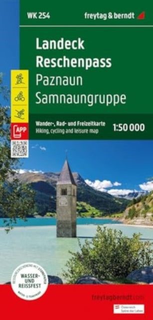 Book cover of: Landeck - Reschenpass Hiking, Cycling & Leisure Map