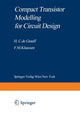 Book cover of: Compact Transistor Modelling for Circuit Design