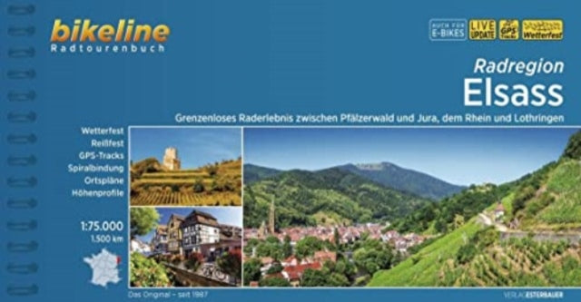 Book cover of: Elsass Radregion zw. Pfalzerwald & Jura, Rhein & Lothringen
