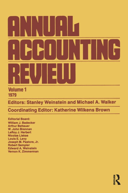 Book cover of: Annual Accounting Review. By: Stanley Weinstein