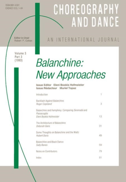 Book cover of: Balanchine. By: E. Hofmeister