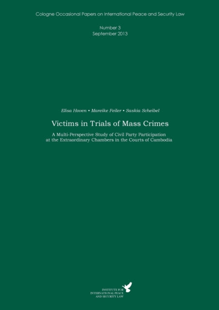 Book cover of: Victims in Trials of Mass Crimes. By: Elisa Hoven
