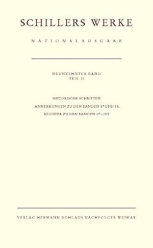 Schillers Werke. Nationalausgabe