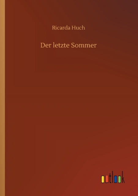 Book cover of: letzte Sommer