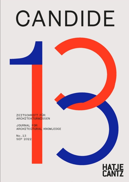 Book cover of: Candide. Journal for Architectural Knowledge. By: Andrea Alberto Dutto