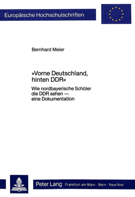 Book cover of: «Vorne Deutschland, hinten DDR»