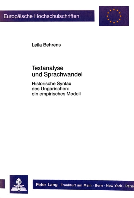 Book cover of: Textanalyse und Sprachwandel