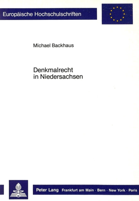 Book cover of: Denkmalrecht in Niedersachsen