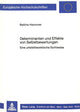 Book cover of: Determinanten und Effekte von Selbstbewertungen
