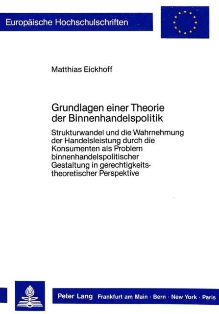Book cover of: Grundlagen einer Theorie der Binnenhandelspolitik