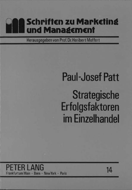 Book cover of: Strategische Erfolgsfaktoren Im Einzelhandel