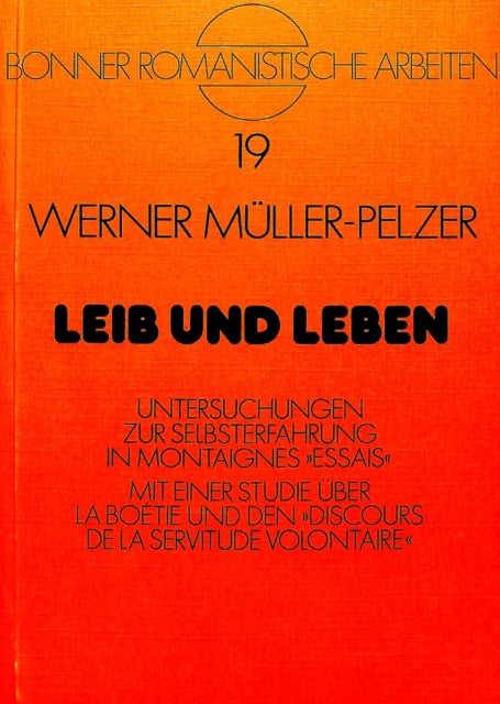 Book cover of: Leib und Leben