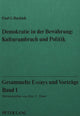 Book cover of: Gesammelte Essays und Vortraege, Band I