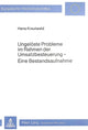 Book cover of: Ungeloeste Probleme im Rahmen der Umsatzbesteuerung