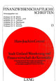 Book cover of: Stadt-Umland-Wanderung und Finanzwirtschaft der Kernstaedte