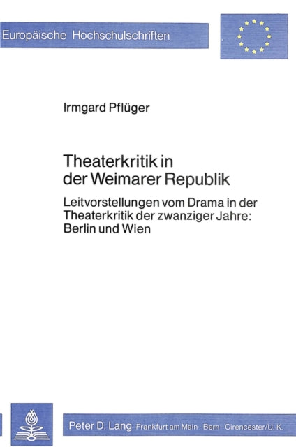 Book cover of: Theaterkritik in der Weimarer Republik