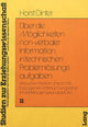 Book cover of: Ueber die Moeglichkeiten non-verbaler Information in Technischen Problemloesungsaufgaben