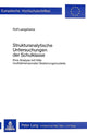 Book cover of: Strukturanalytische Untersuchungen der Schulklasse