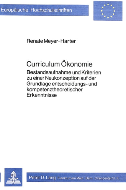 Book cover of: Curriculum Oekonomie. By: Renate Harter-Meyer