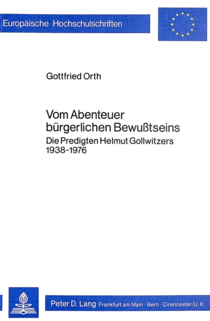 Book cover of: Vom Abenteuer buergerlichen Bewusstseins