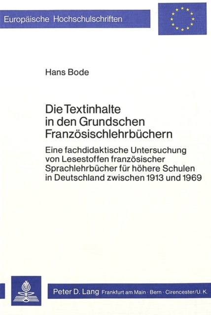 Book cover of: Die Textinhalte in den Grundschen Franzoesischlehrbuechern