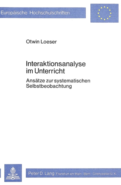 Book cover of: Interaktionsanalyse im Unterricht
