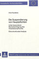 Book cover of: Die Suspendierung von Hauptpflichten
