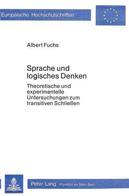 Book cover of: Sprache und logisches Denken