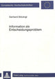 Book cover of: Information als Entscheidungsproblem