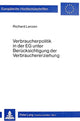 Book cover of: Verbraucherpolitik in der EG unter Beruecksichtigung der Verbrauchererziehung
