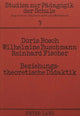 Book cover of: Beziehungstheoretische Didaktik