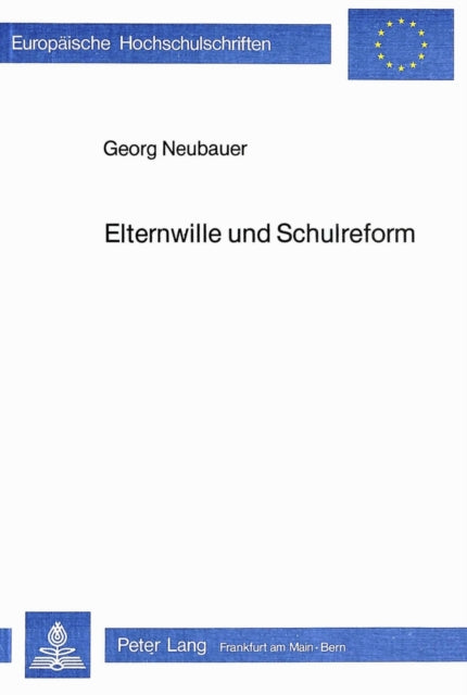Book cover of: Elternwille und Schulreform