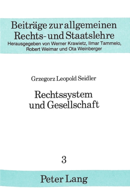 Book cover of: Rechtssystem und Gesellschaft
