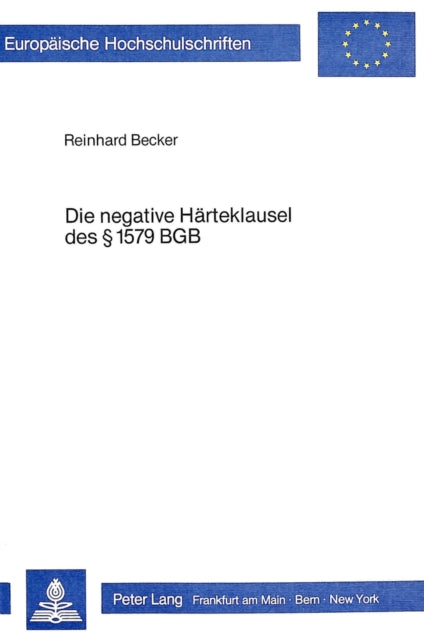 Book cover of: Die Negative Haerteklausel Des 1579 Bgb